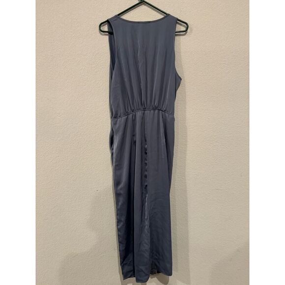 Pretty Garden Women's Size XL Scoop Neck Sleeveless Drape‎ Dress Gray NWT - Picture 2 of 5